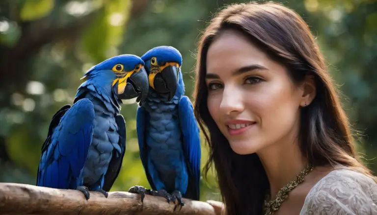 Interacting with Hyacinth Macaws